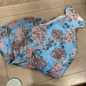 Line and dot halter dress